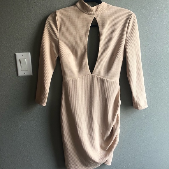 Tiger Mist Dresses & Skirts - TIGER MIST // Cream Mini Cocktail Dress